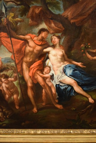 Antiquités - Vénus et Adonis, atelier de Frans Wouters (Lierre 1612 - Anvers 1659)